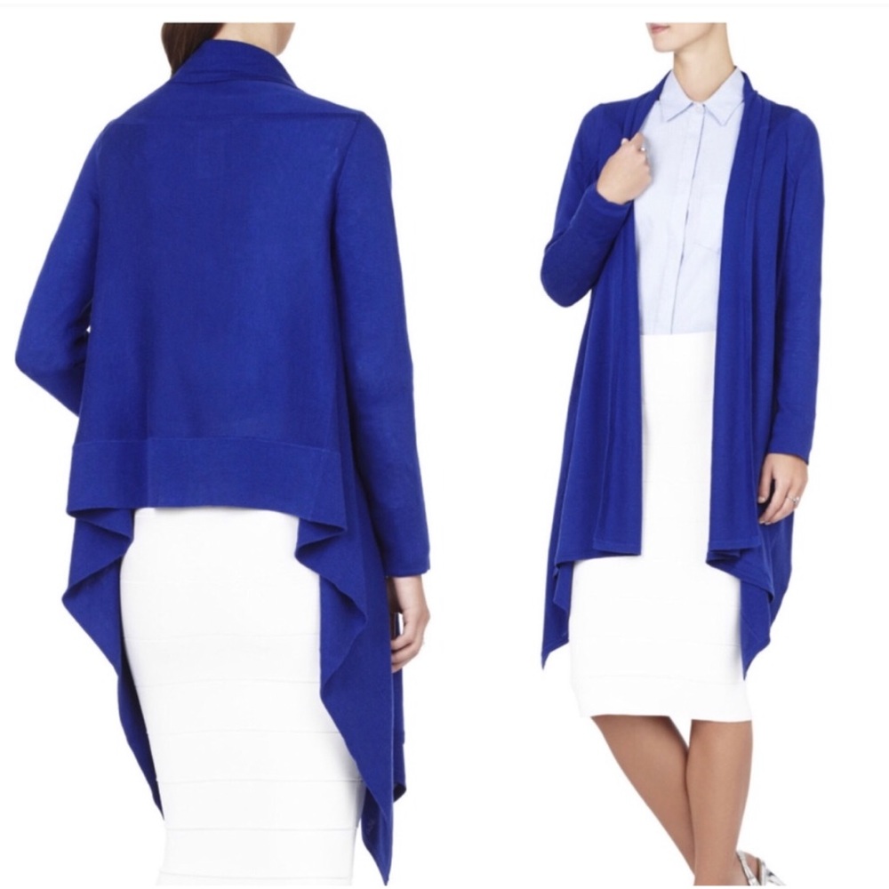 BCBG Blue Kattianne Signature Cardi-Wrap